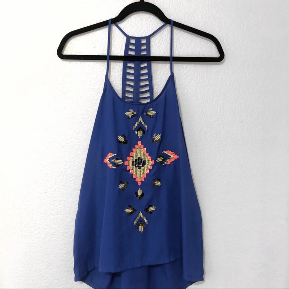 Electric Blue Summer Blouse